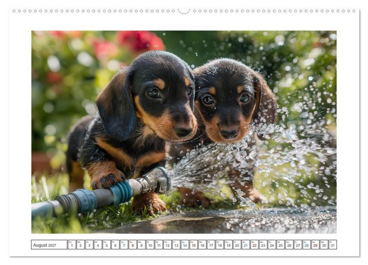 Produktbild: Kleine Beine, gro&szlig;es Gl&uuml;ck (hochwertiger Premium Wandkalender 2027 DIN A2 quer), Kunstdruck in Hochglanz