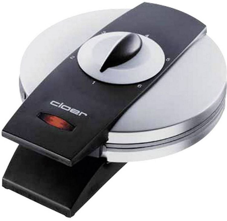 Produktbild: Cloer 1629 Herz-Waffeleisen mit manueller Temperatureinstellung Edelstahl, Schwarz