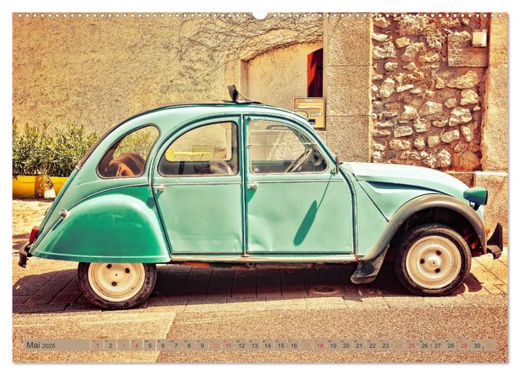 Produktbild: Die Legende - die Ente, Citro&euml;n 2CV (Wandkalender 2025 DIN A2 quer), CALVENDO Monatskalender