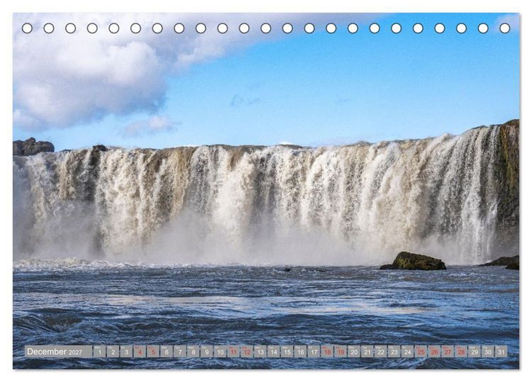 Produktbild: ICELAND pristine landscapes (Desk Calendar 2027 DIN A5 landscape), CALVENDO 12 Month DeskCalendar