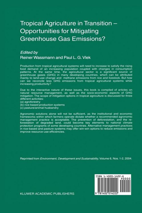 Produktbild: Tropical Agriculture in Transition &mdash; Opportunities for Mitigating Greenhouse Gas Emissions?