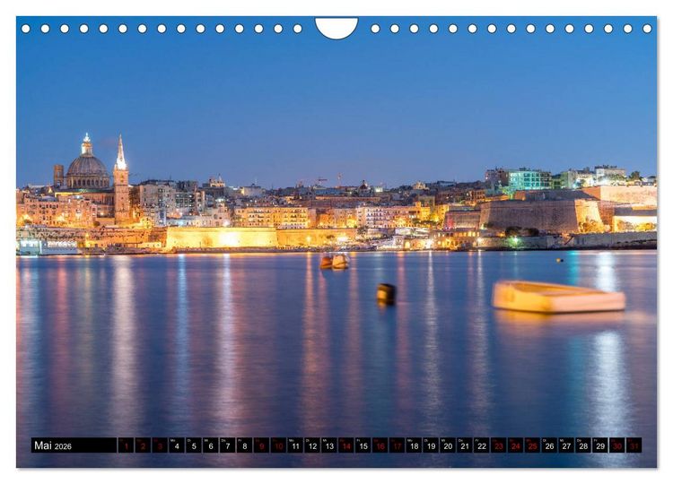 Produktbild: Valletta - Malta (Wandkalender 2026 DIN A4 quer), CALVENDO Monatskalender