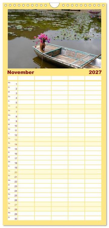 Produktbild: Familienplaner 2027 - Vietnams verborgenes Paradies mit 5 Spalten (Wandkalender, 21 x 45 cm) CALVENDO