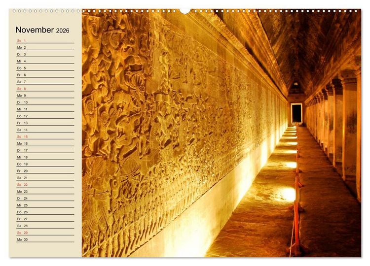 Produktbild: Kambodscha. Angkor Wat (Wandkalender 2026 DIN A2 quer), CALVENDO Monatskalender