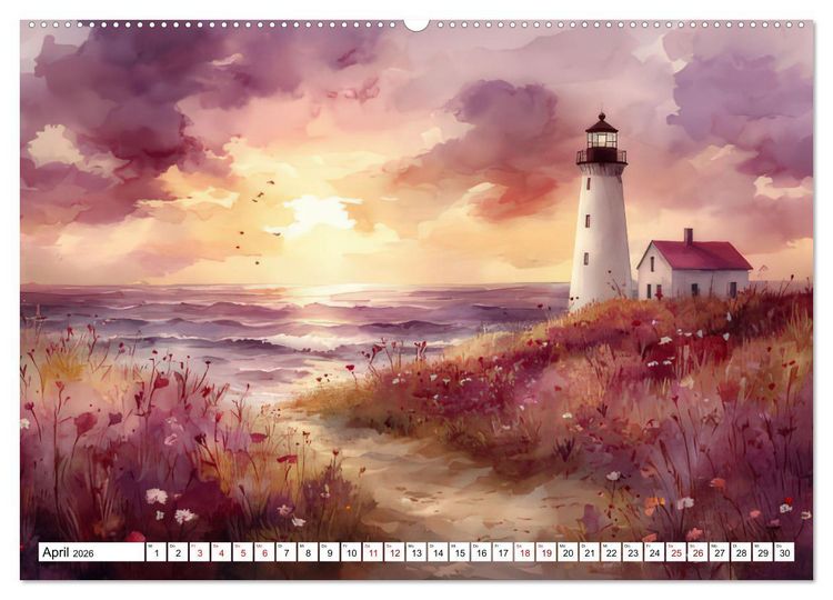 Produktbild: Wellenw&auml;chter (Wandkalender 2026 DIN A2 quer), CALVENDO Monatskalender
