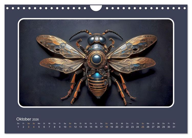 Produktbild: Roboterinsekten (Wandkalender 2026 DIN A4 quer), CALVENDO Monatskalender