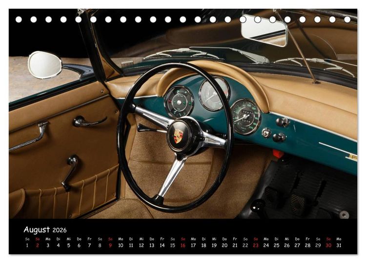 Produktbild: Classic 356 (Tischkalender 2026 DIN A5 quer), CALVENDO Monatskalender