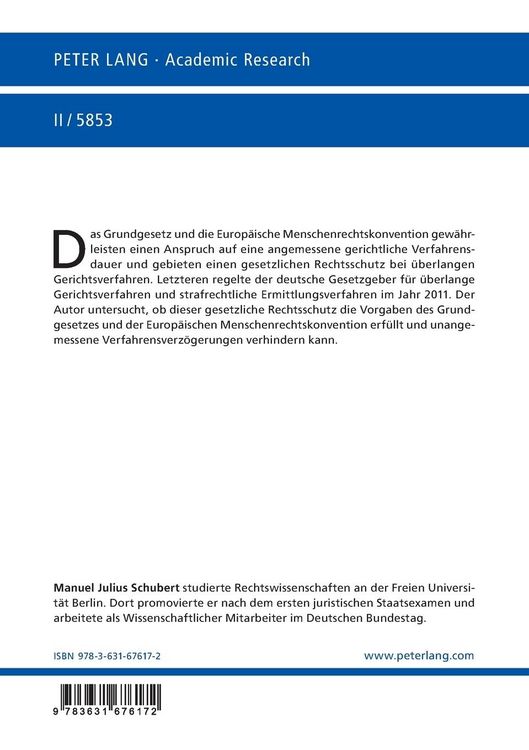 Produktbild: Vorgaben des Grundgesetzes und der Europ&auml;ischen Menschenrechtskonvention f&uuml;r einen Rechtsschutz gegen &uuml;berlange Gerichtsverfahren