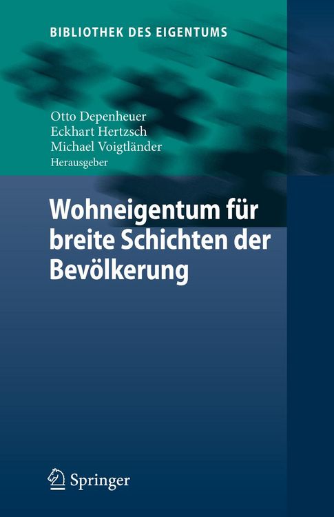 Produktbild: Wohneigentum f&uuml;r breite Schichten der Bev&ouml;lkerung