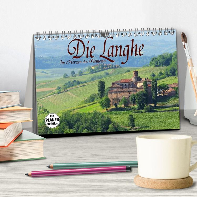 Produktbild: Die Langhe - Im Herzen des Piemonts (Tischkalender 2026 DIN A5 quer), CALVENDO Monatskalender