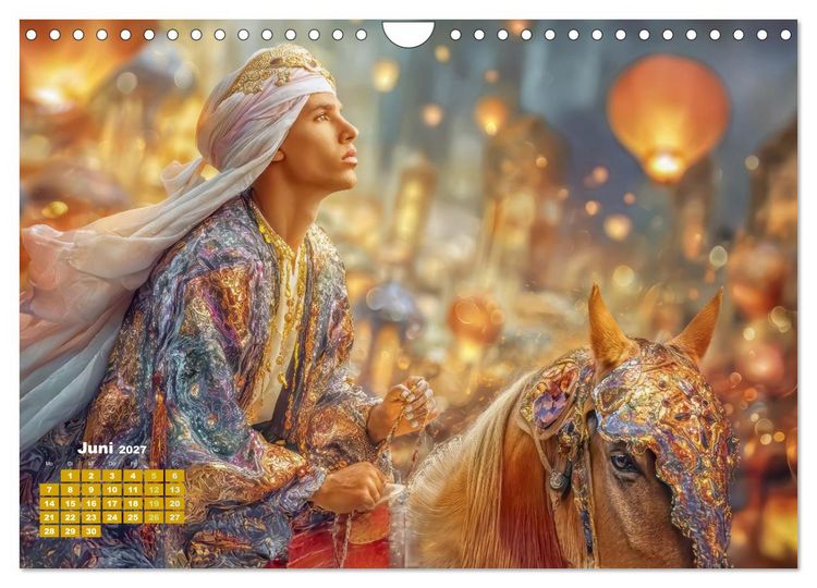 Produktbild: Der Zauber des Orients - Poetische Fantasiewerke (Wandkalender 2027 DIN A4 quer), CALVENDO Monatskalender