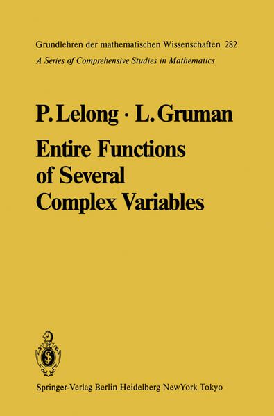 Produktbild: Entire Functions of Several Complex Variables