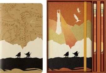 Produktbild: Moleskine Der Herr der Ringe Thematische Box, Notizbuch L/A5, liniert, fester Einband, Cahier L/A5, liniert, weicher Einband, 2 Limitierte Herr der Ringe Blackwing X Moleskine Graphitstifte, Wiederverwendbare Thematische Box