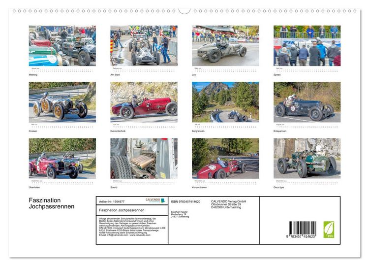 Produktbild: Faszination Jochpassrennen (hochwertiger Premium Wandkalender 2026 DIN A2 quer), Kunstdruck in Hochglanz