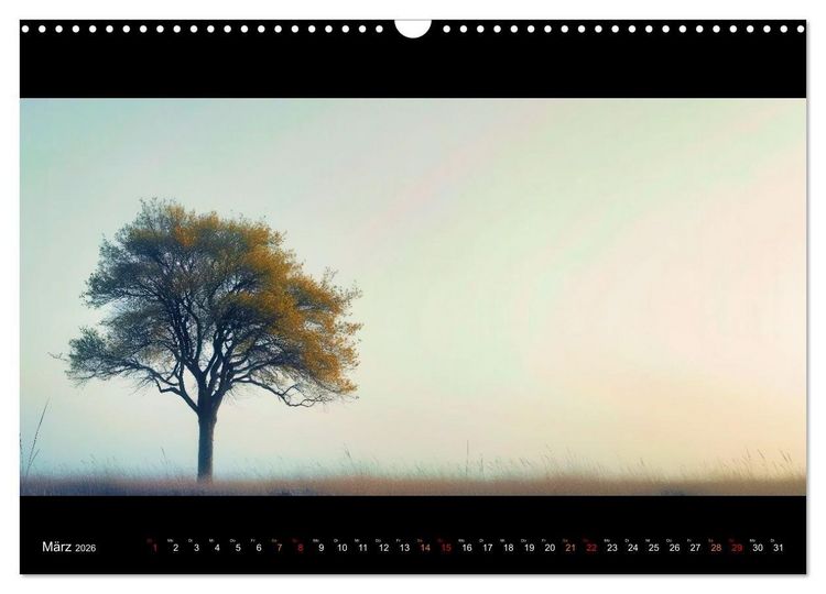 Produktbild: Puristische Landschaften (Wandkalender 2026 DIN A3 quer), CALVENDO Monatskalender