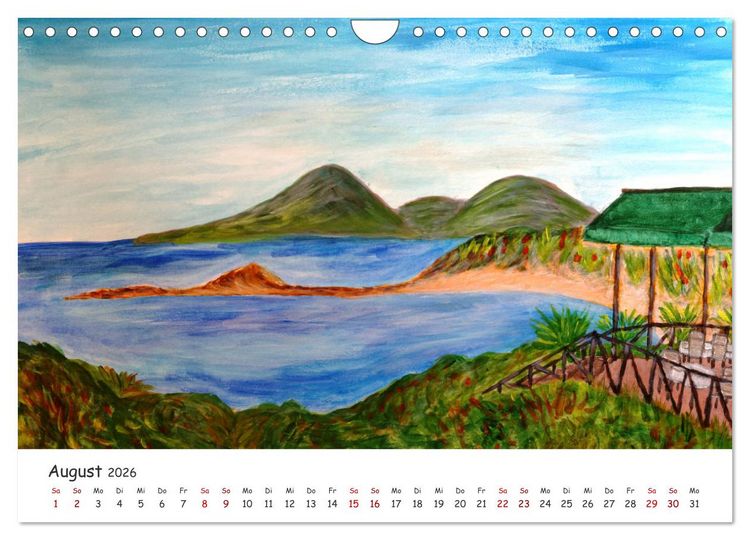 Produktbild: Urlaubsstimmung f&uuml;r das ganze Jahr (Wandkalender 2026 DIN A4 quer), CALVENDO Monatskalender