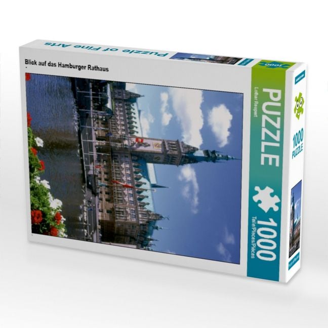 Produktbild: CALVENDO Puzzle Blick auf das Hamburger Rathaus | 1000 Teile Lege-Gr&ouml;&szlig;e 64x48cm Foto-Puzzle f&uuml;r gl&uuml;ckliche Stunden