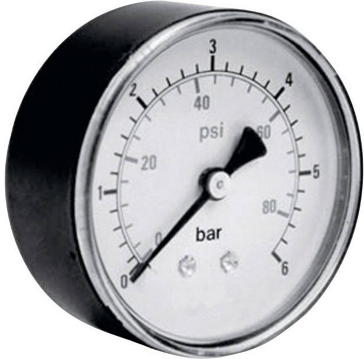 Produktbild: ICH Manometer 306.63.10 Anschluss (Manometer): R&uuml;ckseite 0 bis 10 bar Au&szlig;engewinde 1/4" 1 St.