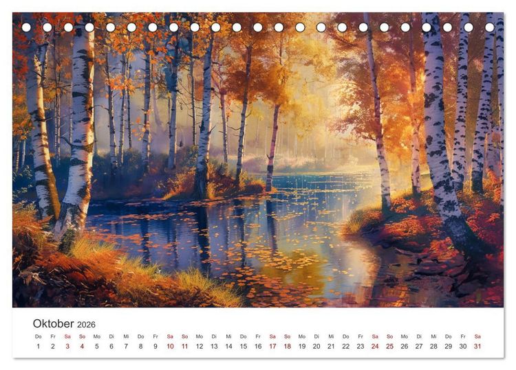 Produktbild: Anime - Welten: Eine Reise durch vertr&auml;umte Welten (Tischkalender 2026 DIN A5 quer), CALVENDO Monatskalender