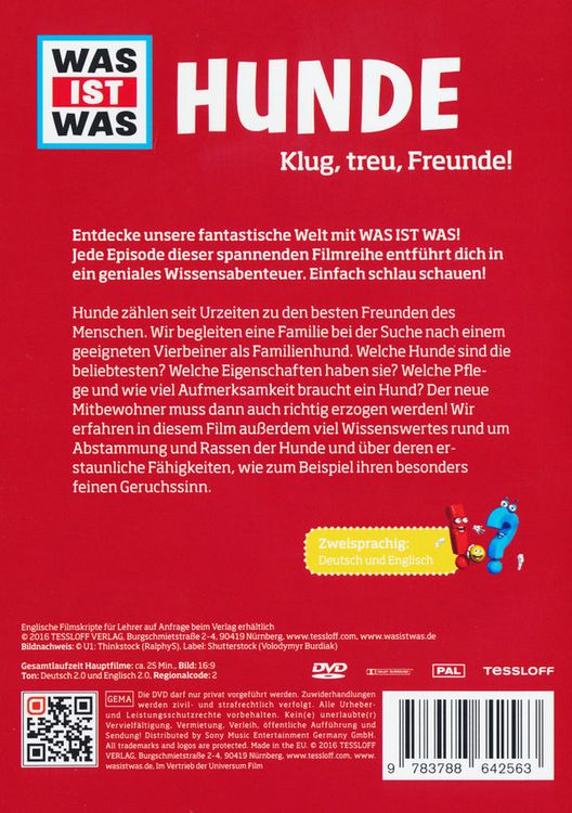 Produktbild: Was ist Was - Hunde - Klug, treu, Freunde!