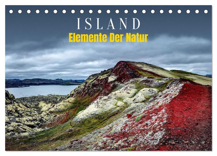 Produktbild: Island - Elemente der Natur (Tischkalender 2026 DIN A5 quer), CALVENDO Monatskalender