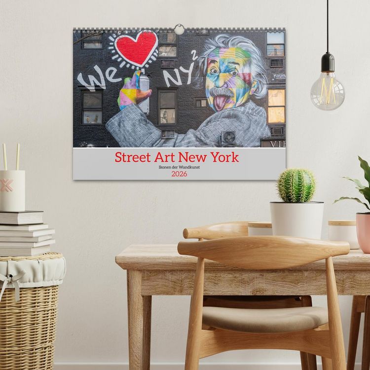 Produktbild: Street Art New York &ndash; Ikonen der Wandkunst (Wandkalender 2026 DIN A3 quer), CALVENDO Monatskalender