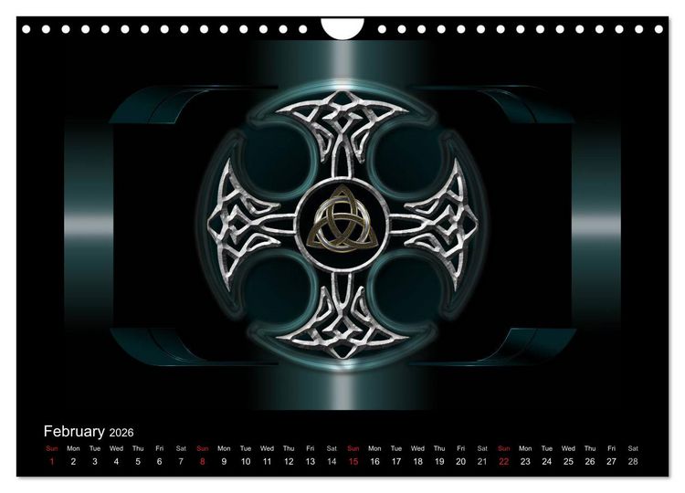 Produktbild: Celtic Symbols (Wall Calendar 2026 DIN A4 landscape), CALVENDO 12 Month Wall Calendar
