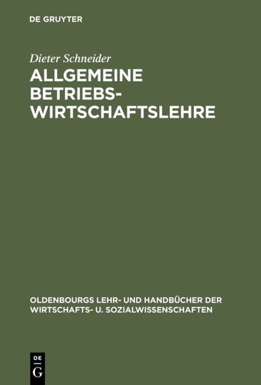 Produktbild: Allgemeine Betriebswirtschaftslehre