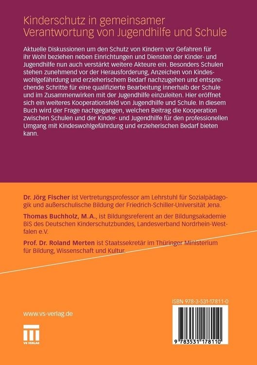Produktbild: Kinderschutz in gemeinsamer Verantwortung von Jugendhilfe und Schule
