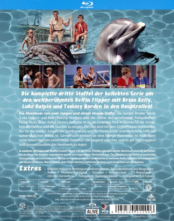 Produktbild: Flipper - Die komplette 3. Staffel [3 BRs] (Fernsehjuwelen)