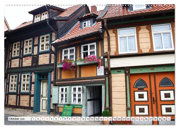 Produktbild: Wernigerode, die wundersch&ouml;ne Stadt im Harz (Wandkalender 2026 DIN A2 quer), CALVENDO Monatskalender