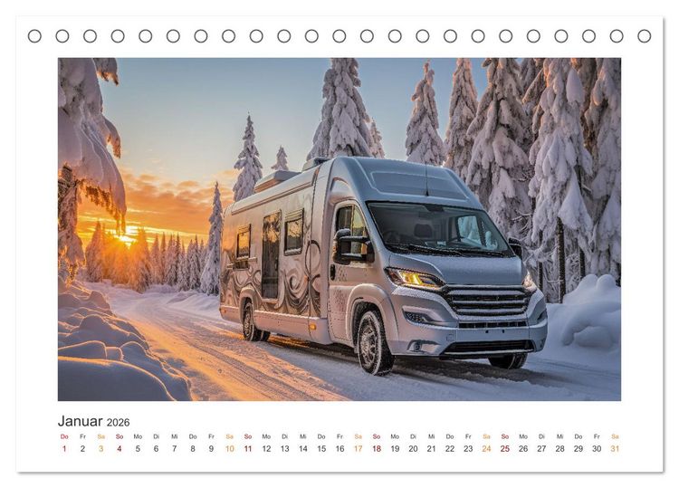 Produktbild: Abenteuer Camping (Tischkalender 2026 DIN A5 quer), CALVENDO Monatskalender