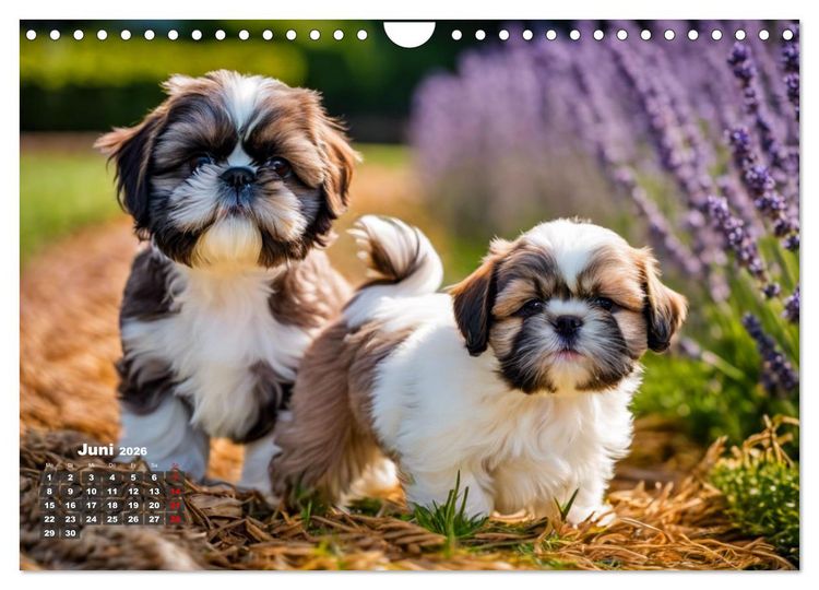 Produktbild: Shih Tzu - der wuschelige Hund aus Tibet (Wandkalender 2026 DIN A4 quer), CALVENDO Monatskalender