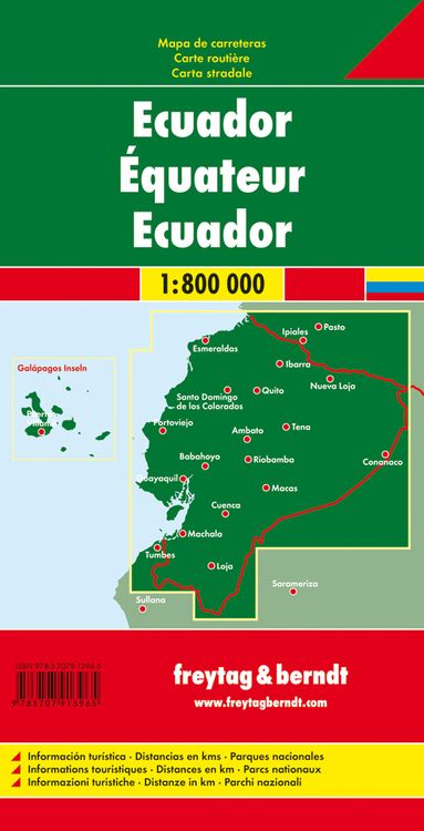 Produktbild: Ecuador, Autokarte 1:800.000