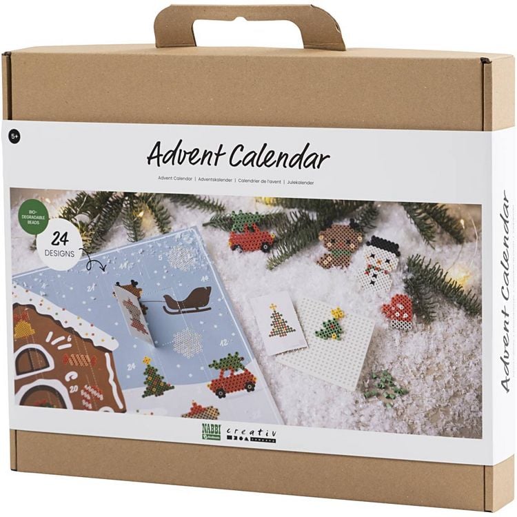 Produktbild: Creativ Company DIY NABBI BioBeads B&uuml;gelperlen Adventskalender, 24 Designs