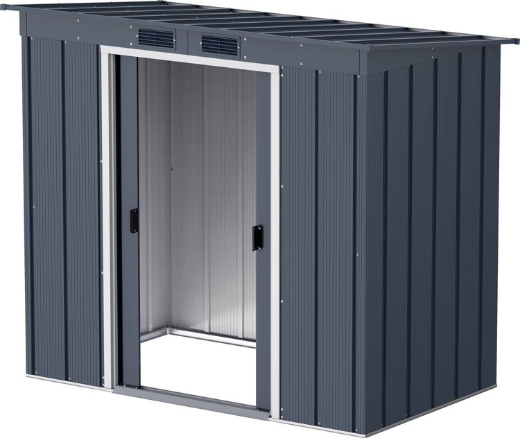 Produktbild: Metall Ger&auml;tehaus 203x113 Gartenhaus Schiebet&uuml;r