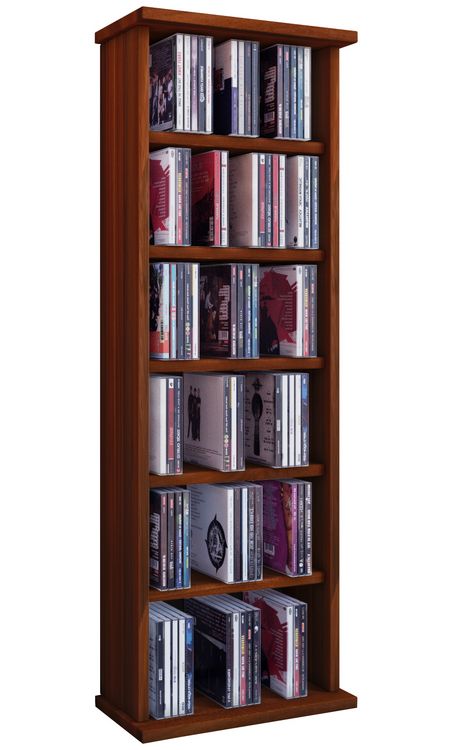 Produktbild: Holz CD DVD Stand Regal Schrank St&auml;nder Vostan