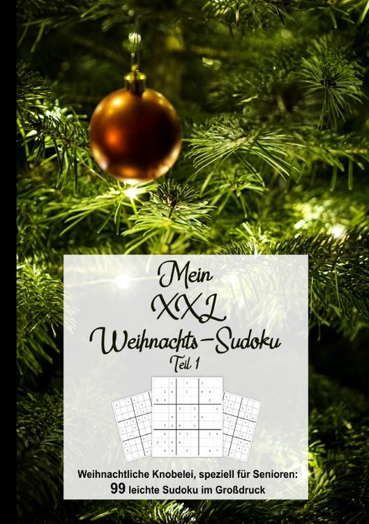 Produktbild: Weihnachtssudokus f&uuml;r Senioren / Mein XXL Weihnachtssudoku Teil 1