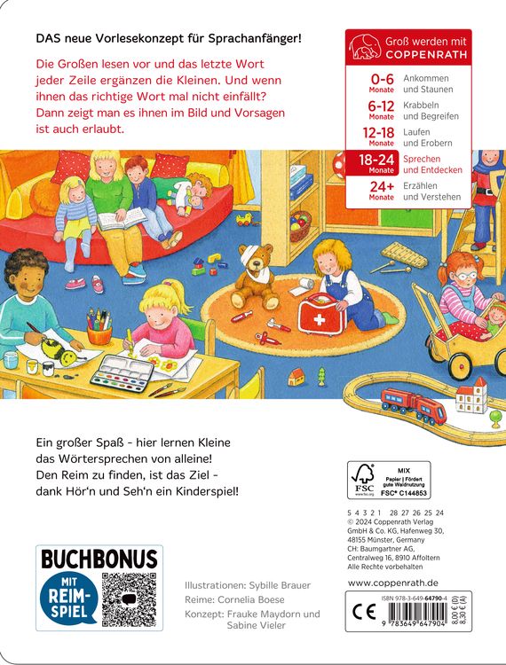 Produktbild: Bilder s. -W&ouml;rter f.: Bei uns im Kindergarten (Buchbonus)