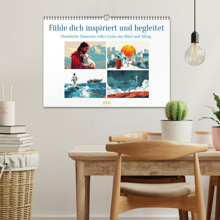 Produktbild: F&uuml;hle dich inspiriert und begleitet (Wandkalender 2026 DIN A3 quer), CALVENDO Monatskalender