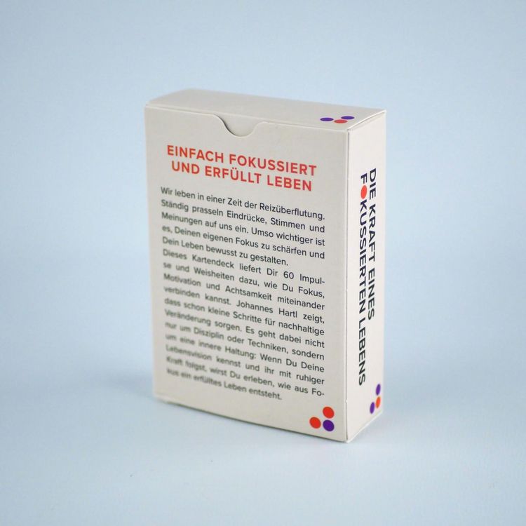 Produktbild: Die Kraft eines fokussierten Lebens - 60 Impulse f&uuml;r mehr Klarheit, Sinn und Erfolg