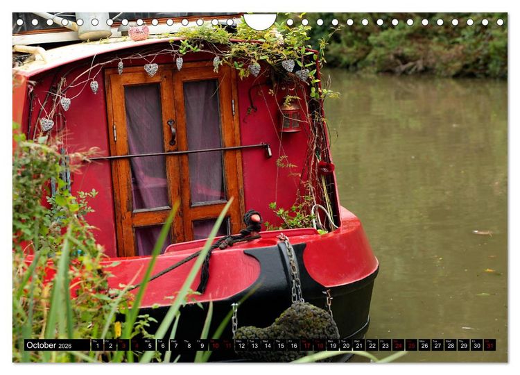 Produktbild: Narrowboats (Wall Calendar 2026 DIN A4 landscape), CALVENDO 12 Month Wall Calendar