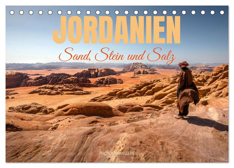 Produktbild: Jordanien Sand, Stein und Salz (Tischkalender 2026 DIN A5 quer), CALVENDO Monatskalender
