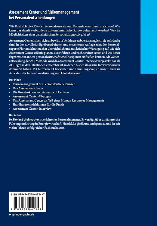 Produktbild: Assessment Center und Risikomanagement bei Personalentscheidungen