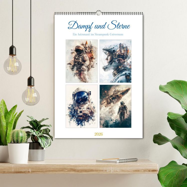 Produktbild: Dampf und Sterne (Wandkalender 2026 DIN A2 hoch), CALVENDO Monatskalender