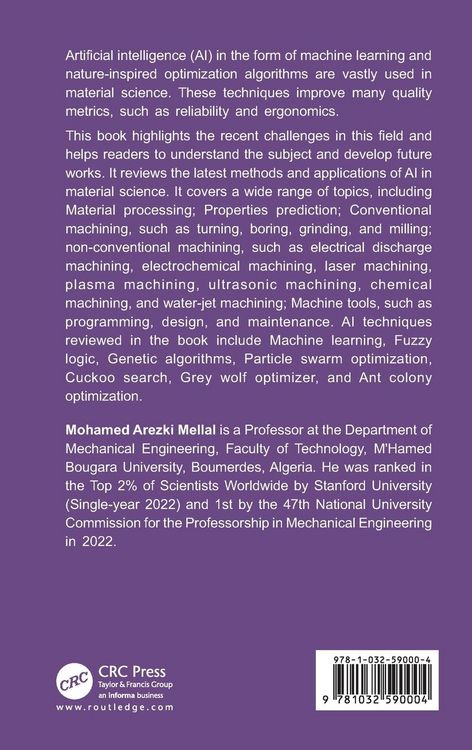 Produktbild: Artificial Intelligence in Material Science
