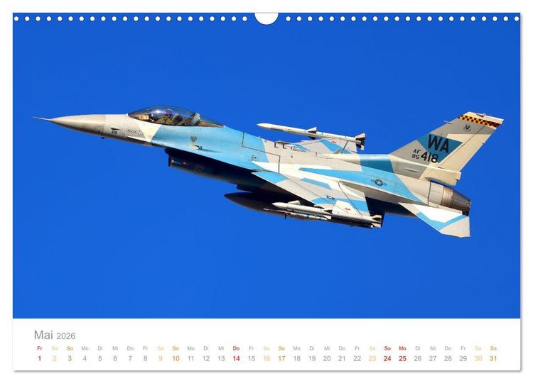Produktbild: VIPER ACTION - F-16 FIGHTING FALCON (Wandkalender 2026 DIN A3 quer), CALVENDO Monatskalender