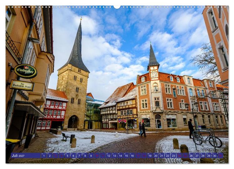 Produktbild: Duderstadt im Winter (Wandkalender 2027 DIN A2 quer), CALVENDO Monatskalender