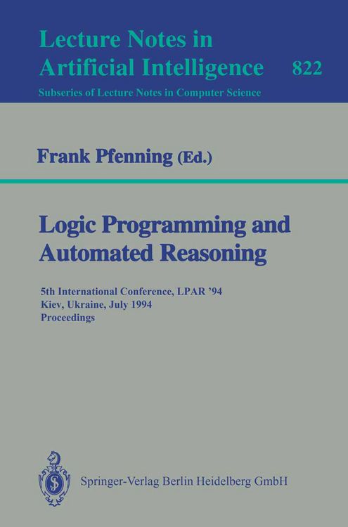Produktbild: Logic Programming and Automated Reasoning