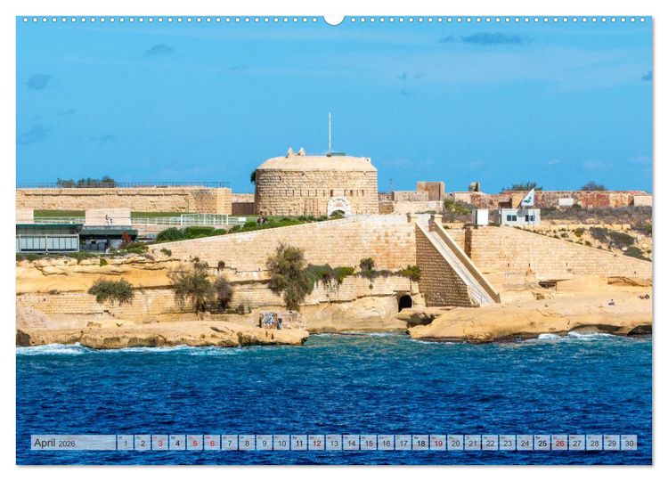 Produktbild: Malta - Wo Geschichte lebendig ist (Wandkalender 2026 DIN A2 quer), CALVENDO Monatskalender